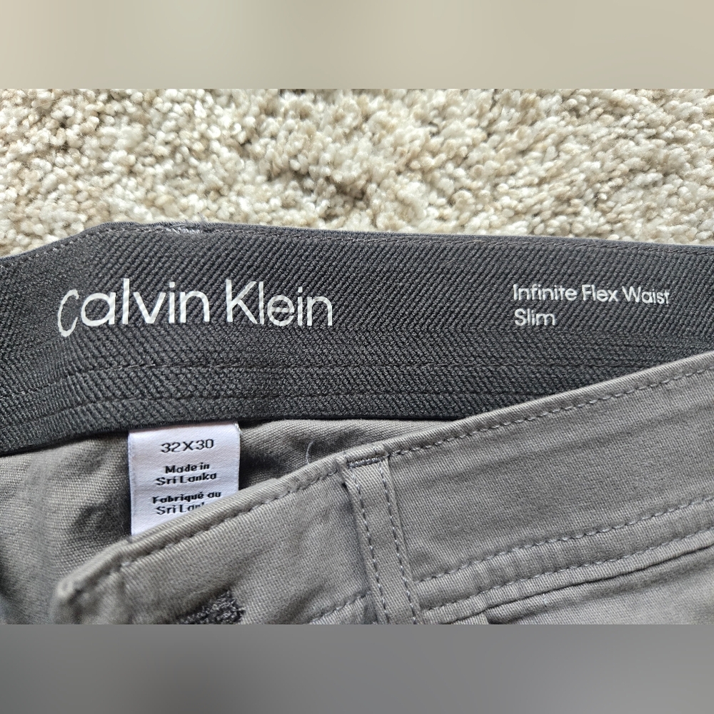 Calvin Klein flat front khakis
